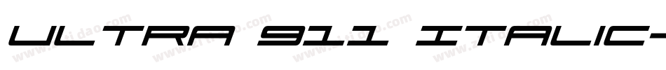 Ultra 911 Italic字体转换